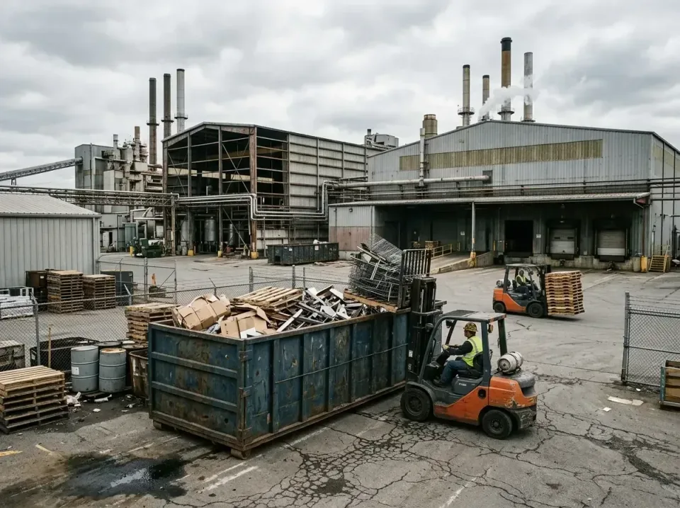 industrial-factory-scrap-conta-003 — frequently asked questions, Cheap Roll-off Dumpster Rentals in Collingdale, PA